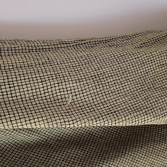 VTG MILL VALLEY Acid Green Tattersall Seersucker Oversized Lagenlook Shacket - Picture 7 of 10